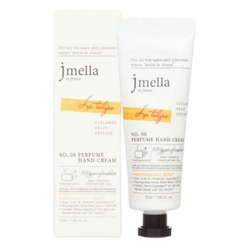 JMELLA IN FRANCE LA TULIPE PERFUME HAND CREAM Крем для рук Тюльпан, альпийская фиалка, ветивер