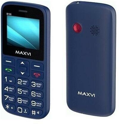 Телефон мобильный (MAXVI B100 Blue)