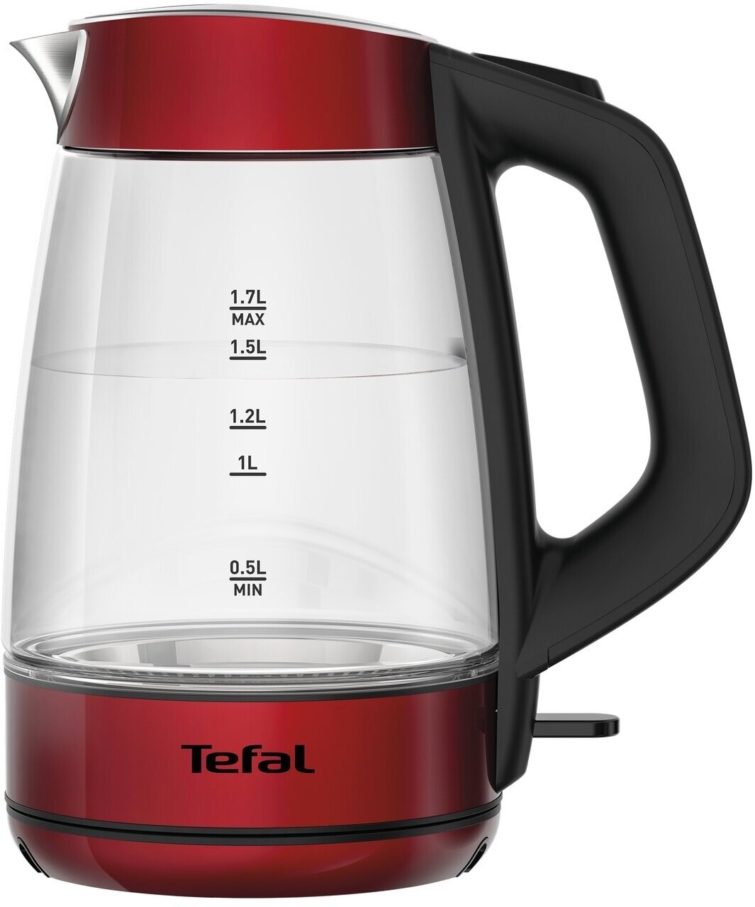 Чайник Tefal KI 5205 Glass Kettle, красный