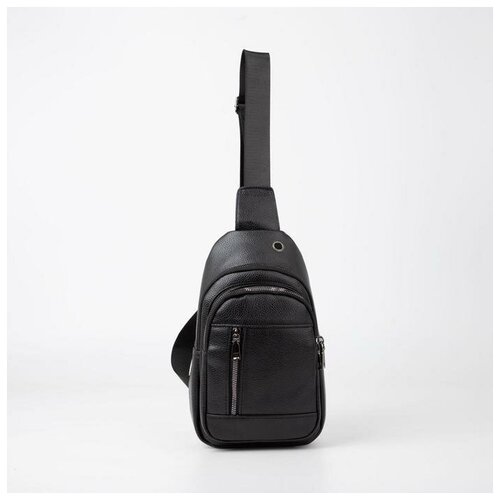 Сумка слинг , черный market space сумка слинг 2 отдела на молниях наружный карман цвет чёрный