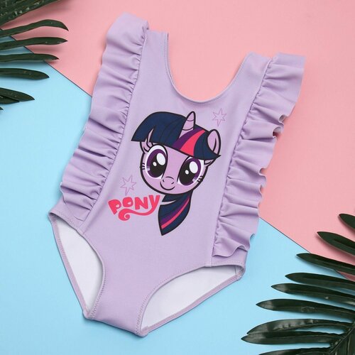 фото Купальник hasbro, размер 104, фиолетовый