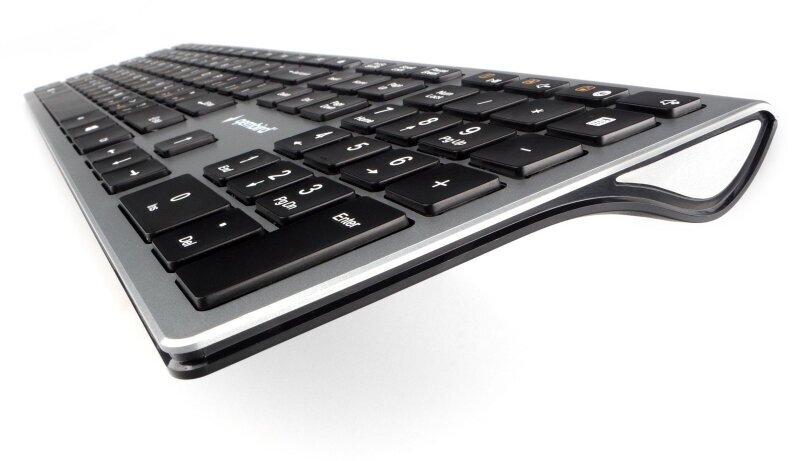 Клавиатура беспроводная Gembird KBW-1 USB серебристый - фото №18