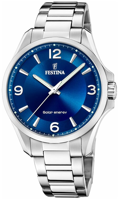 Наручные часы FESTINA Solaris, синий, серебряный