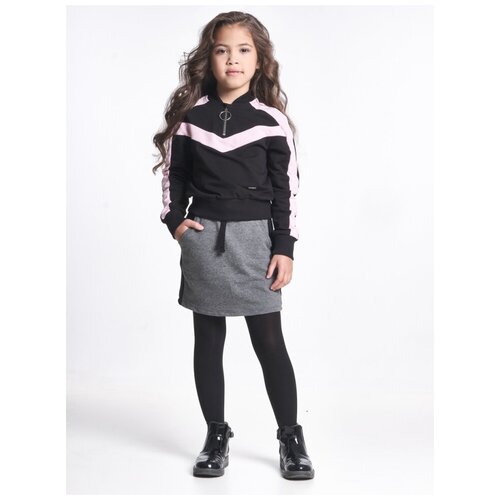 Комплект одежды для девочек Mini Maxi, модель 6823/6824, цвет розовый/черный, размер 134