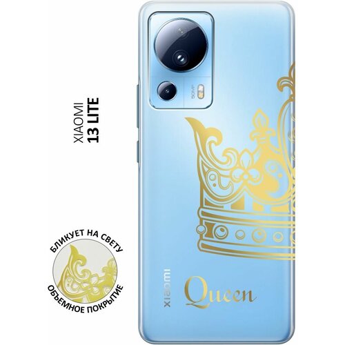 Силиконовый чехол с принтом True Queen для Xiaomi 13 Lite / Сяоми 13 Лайт силиконовый чехол на xiaomi 13 lite сяоми 13 лайт с 3d принтом amazing roses прозрачный