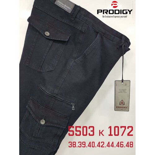 джинсы карго prodigy размер 35 35 голубой Джинсы карго PRODIGY, размер 44/35, черный