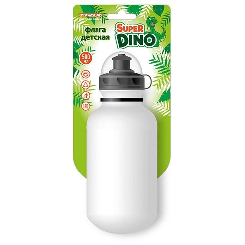 dino super 1 Фляга TRIX Super Dino, 500 мл, белый