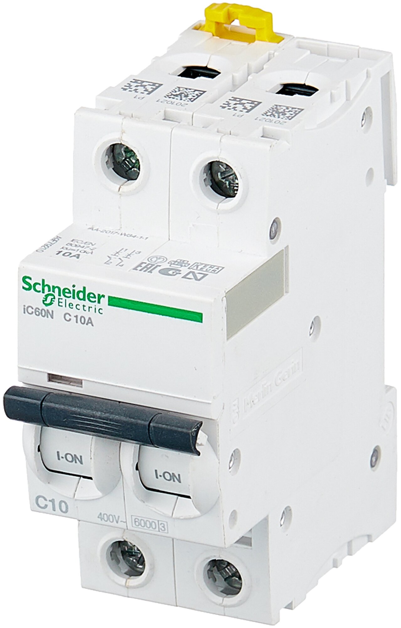  выключатель Schneider Electric Acti 9 iC60N 2P (C) 6кА .