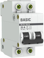Выключатель нагрузки 2п 25А ВН-29 Basic SL29-2-25-bas EKF
