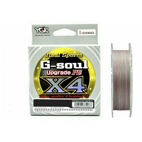 Шнур плетеный YGK G-Soul Х4 Upgrade 150m 0.6/12 lb (5.4 kg) шнур плетеный ygk g soul х8 upgrade 150m 1 2 max 25 lb