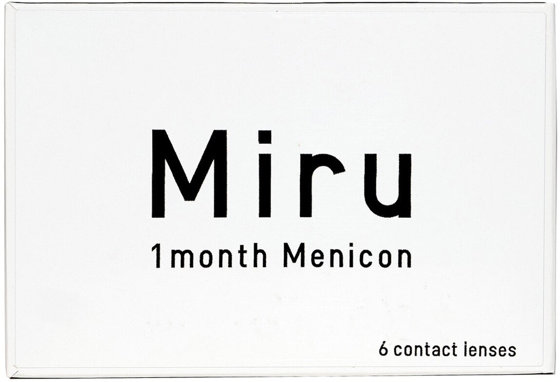 Menicon Контактные линзы Miru 1month 14.0/8.6/6шт/+1.00