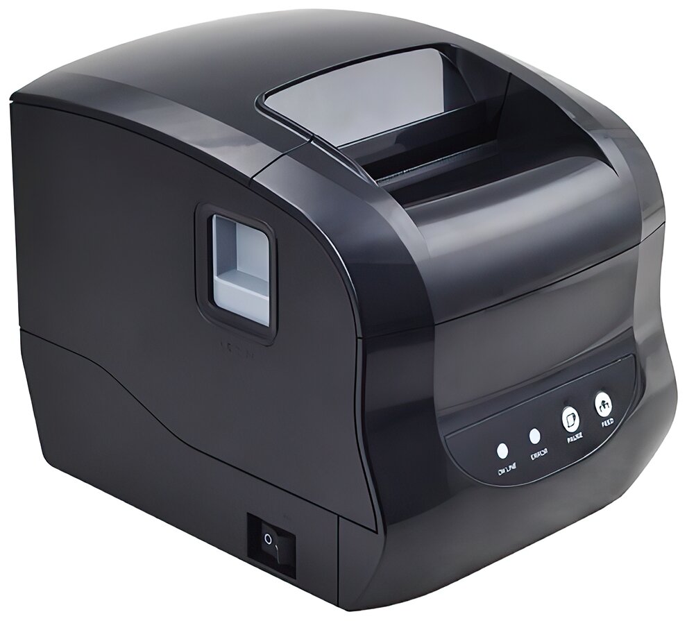 Термальный принтер этикеток блок питания Xprinter XP-365B черный