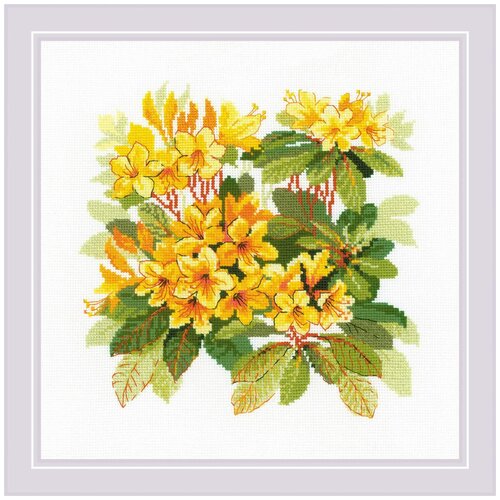 фото 1922 набор для вышивания риолис 'рододендрон' 40*40см