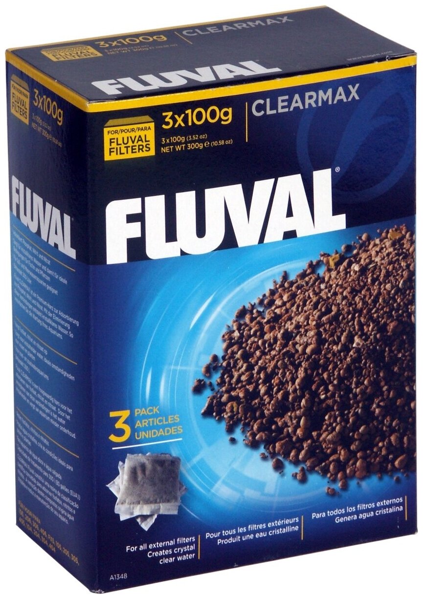 Наполнитель Fluval ClearMax 100г (комплект: 3 шт.)