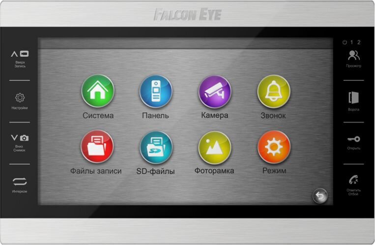 Видеодомофон Falcon Eye Atlas Plus HD, черный [atlas plus hd black]