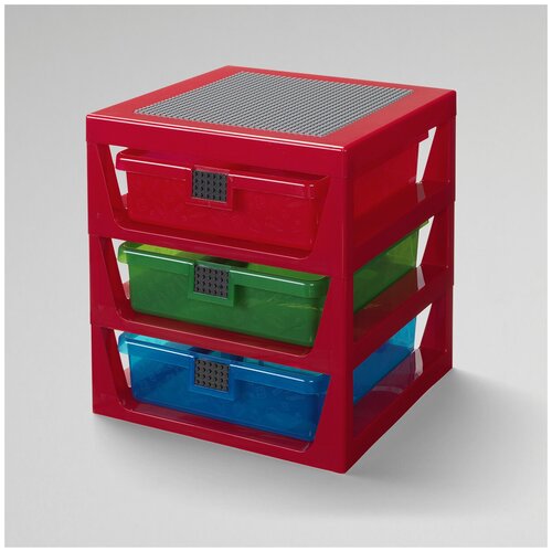 Система хранения 3 Drawer RACK красный LEGO