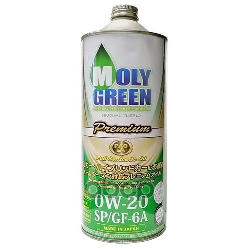 MOLY-GREEN 0470167 MOLYGREEN PREMIUM 0W-20 SP GF-6A Масло моторное синт. (1L)