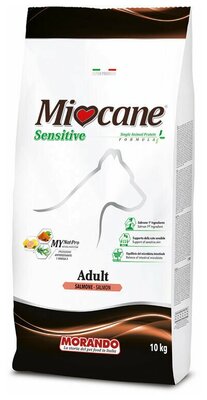 Miocane Adult Sensitive сухой корм для взрослых собак с чувствительным пищеварением, с лососем - 10 кг