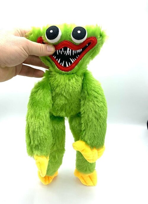 Хагги Вагги Музыкальная мягкая игрушка 40 см Зеленный Светится в темноте Huggy Vuggy Poppy playtime
