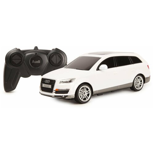 Машина Rastar РУ 1:24 Audi Q7 Белая 27300 радиоуправляемая машинка audi tt silver масштаб 1 20 mjx 8126a