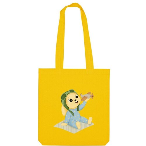 фото Сумка шоппер us basic, желтый