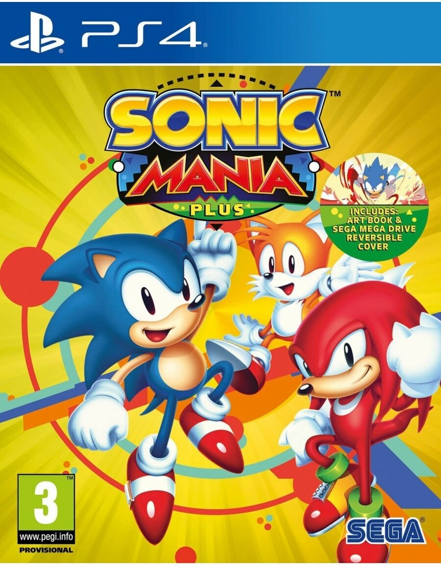 Sonic Mania Plus + Артбук [PS4, английская версия]