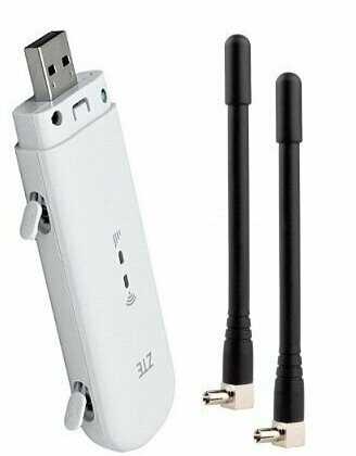 Модем ZTE MF79U с Wi-Fi 2G/3G/4G USB + 2 антенны (для любого оператора и тарифа)