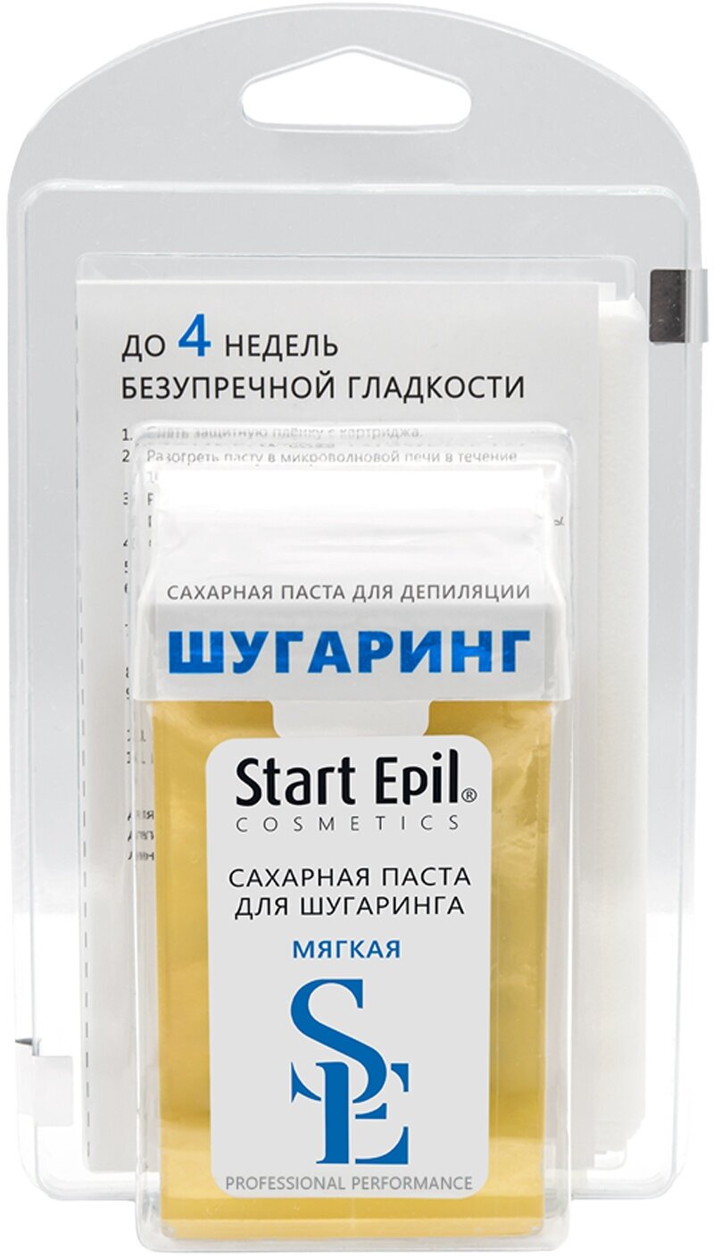 Start Epil Набор паста в картридже Мягкая 100 г + бумажные полоски