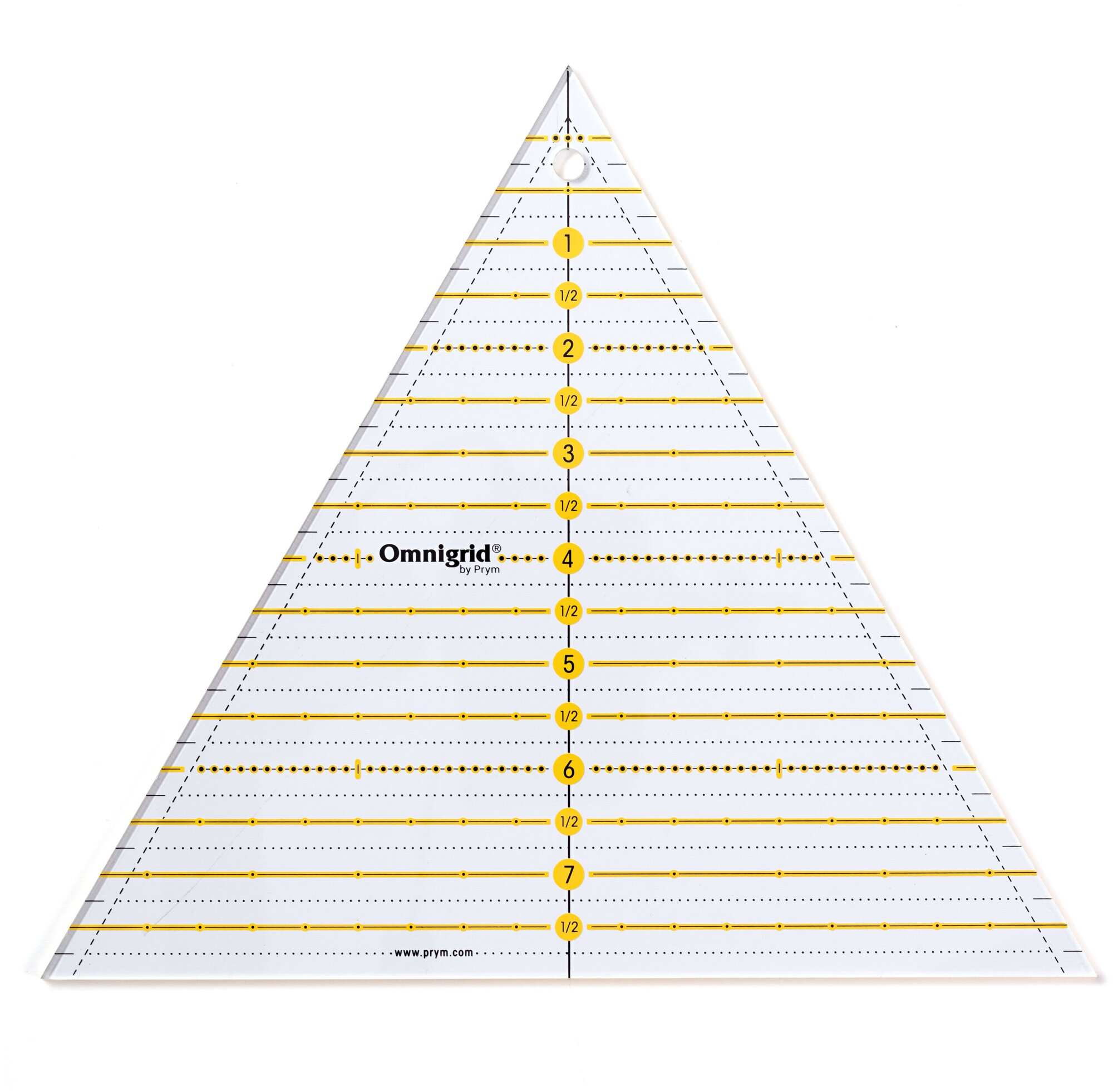 Линейка Omnigrid для пэчворка треугольник 60°, сторона 8 дюйма PRYM 611658