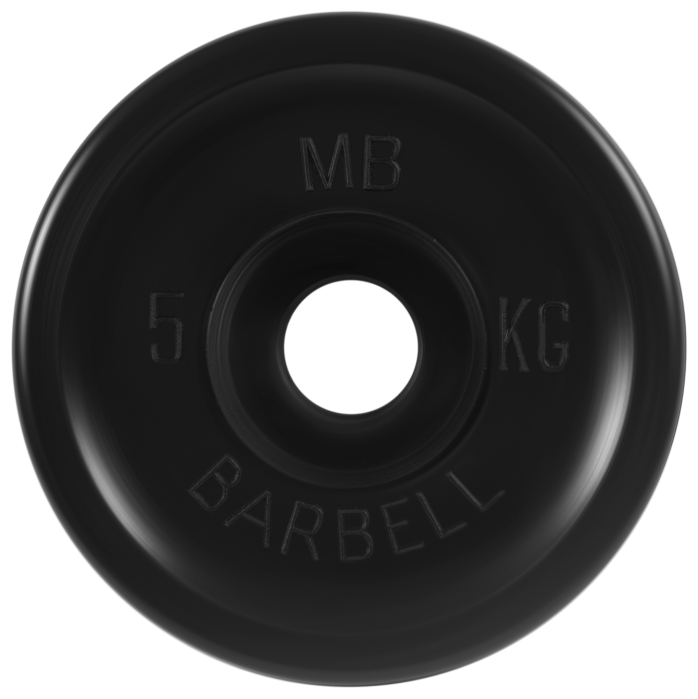 Диск MB Barbell Евро-Классик MB-PltBE 5 кг черный