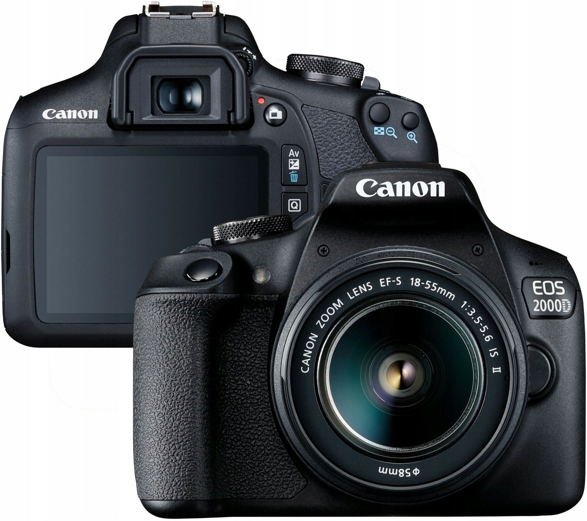 Фотоаппарат Canon EOS 2000D Kit EF-S 18-55mm f/ II, черный/ kit 18-55 III