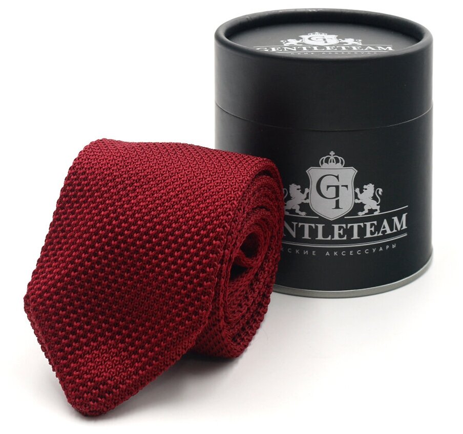 Галстук GENTLETEAM, бордовый