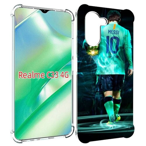 Чехол MyPads Месси мужской для Realme C33 4G задняя-панель-накладка-бампер чехол mypads рено 4 мужской для realme c33 4g задняя панель накладка бампер