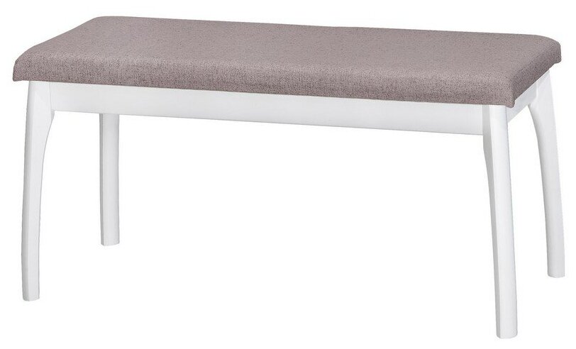 фото Скамья PASSO LADOX II, кремовая экокожа, ножки бук