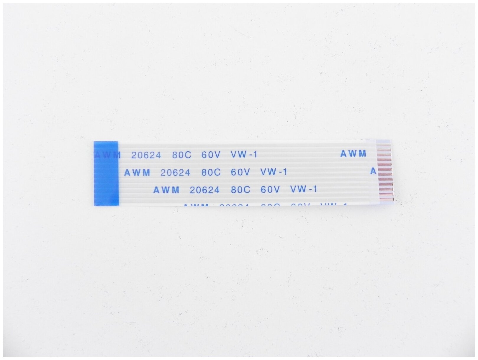 Шлейф плоский FFC/FPC-кабеля Flexible flat 12 пин, шаг 1,0мм, длина 60мм, обратный