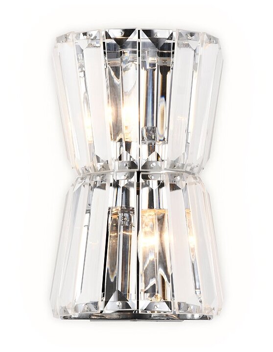 Настенный светильник Ambrella TR5217/2 СН/CL хром/прозрачный E14/2 max 40W 245*150*110