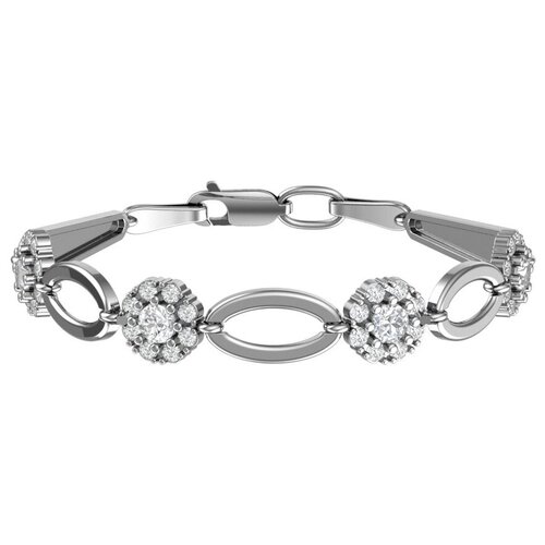 фото Pokrovsky серебряный браслет с бесцветными фианитами 0700579-00775, 16.5 см, 4.43 г