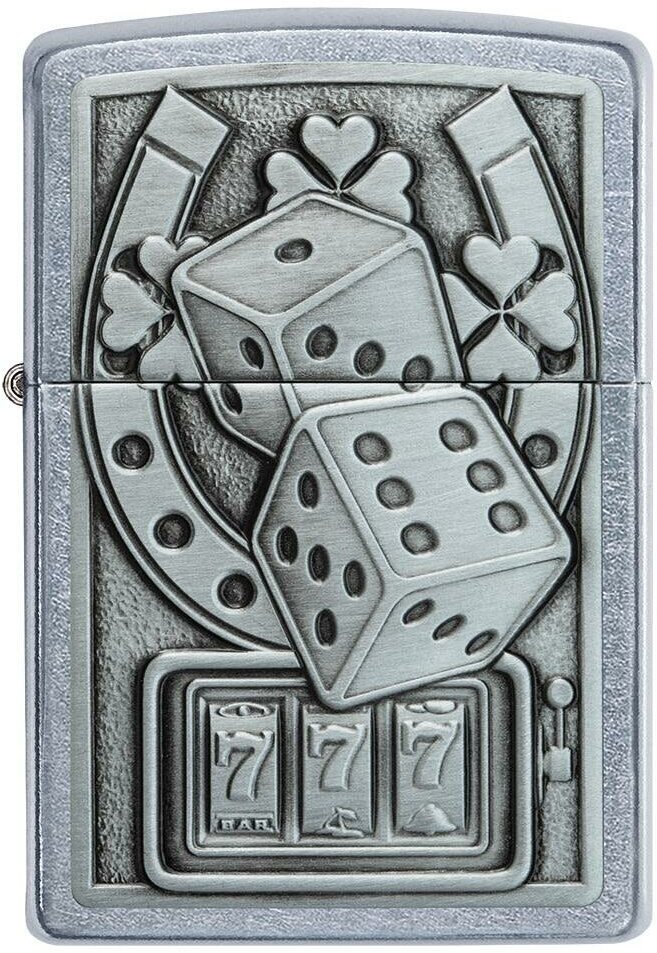 Зажигалка бензиновая Zippo 49294 Lucky 7 - фотография № 1