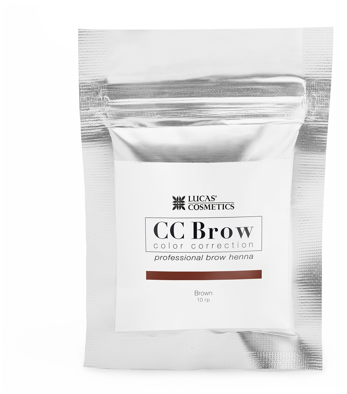 LUCAS' COSMETICS Хна для бровей, коричневый (в саше) / CC Brow brown 10 г