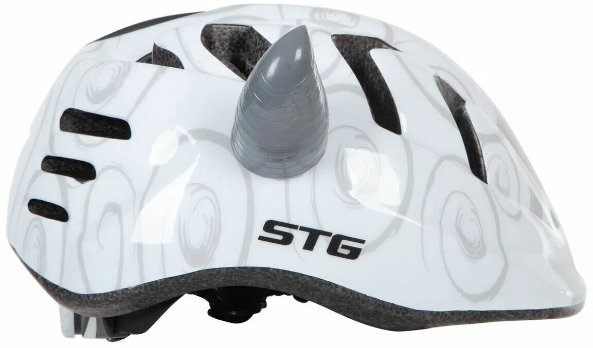 Шлем велос./самок. STG SHEEP р.:48-52 белый/серый (Х82388) - фото №3
