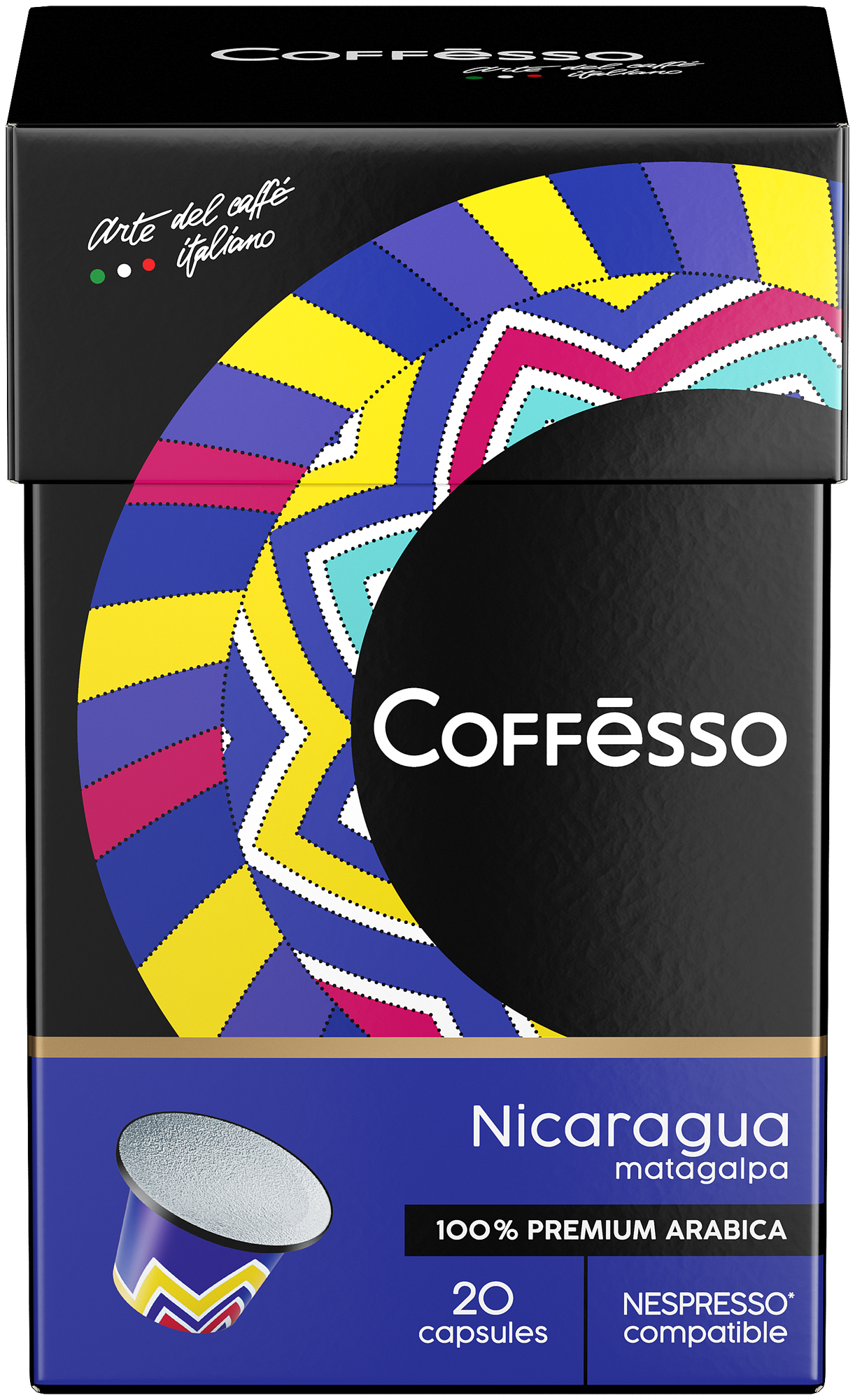 Кофе Coffesso "Nicaragua" капсула 100 гр, 20 шт по 5 гр - фотография № 1