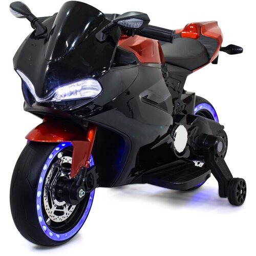 Детский электромотоцикл Ducati Red Black (12V, EVA, ручка газа) - FT-1628-SP-RED-BLACK