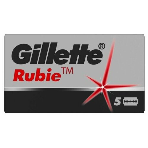 Сменные лезвия для безопасных бритв, платиновое покрытие, 5 шт gillette сменные лезвия для безопасных бритв rubie платиновое покрытие 5 шт