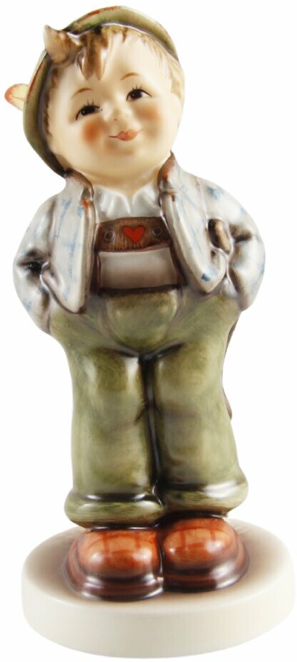 Коллекционная статуэтка Hummel "Привет, Мир" из серии "Детки". Фарфор, ручная роспись. Германия, Goebel, 1989-1990 гг.