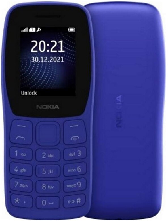 Сотовый телефон Nokia 105 2022 (TA-1428) Dual Sim Charcoal