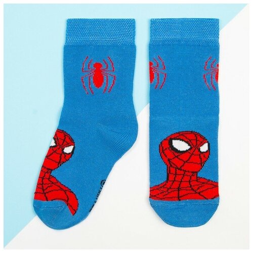 Носки для мальчика «Человек-Паук», MARVEL, 18-20 см, цвет синий