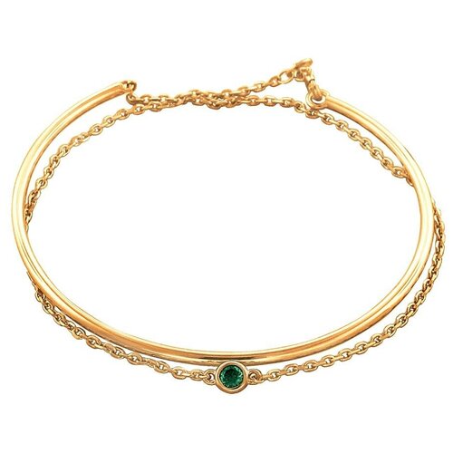 фото Эстет золотой браслет конго с шпинель 01б2192579-3, 4.37 г