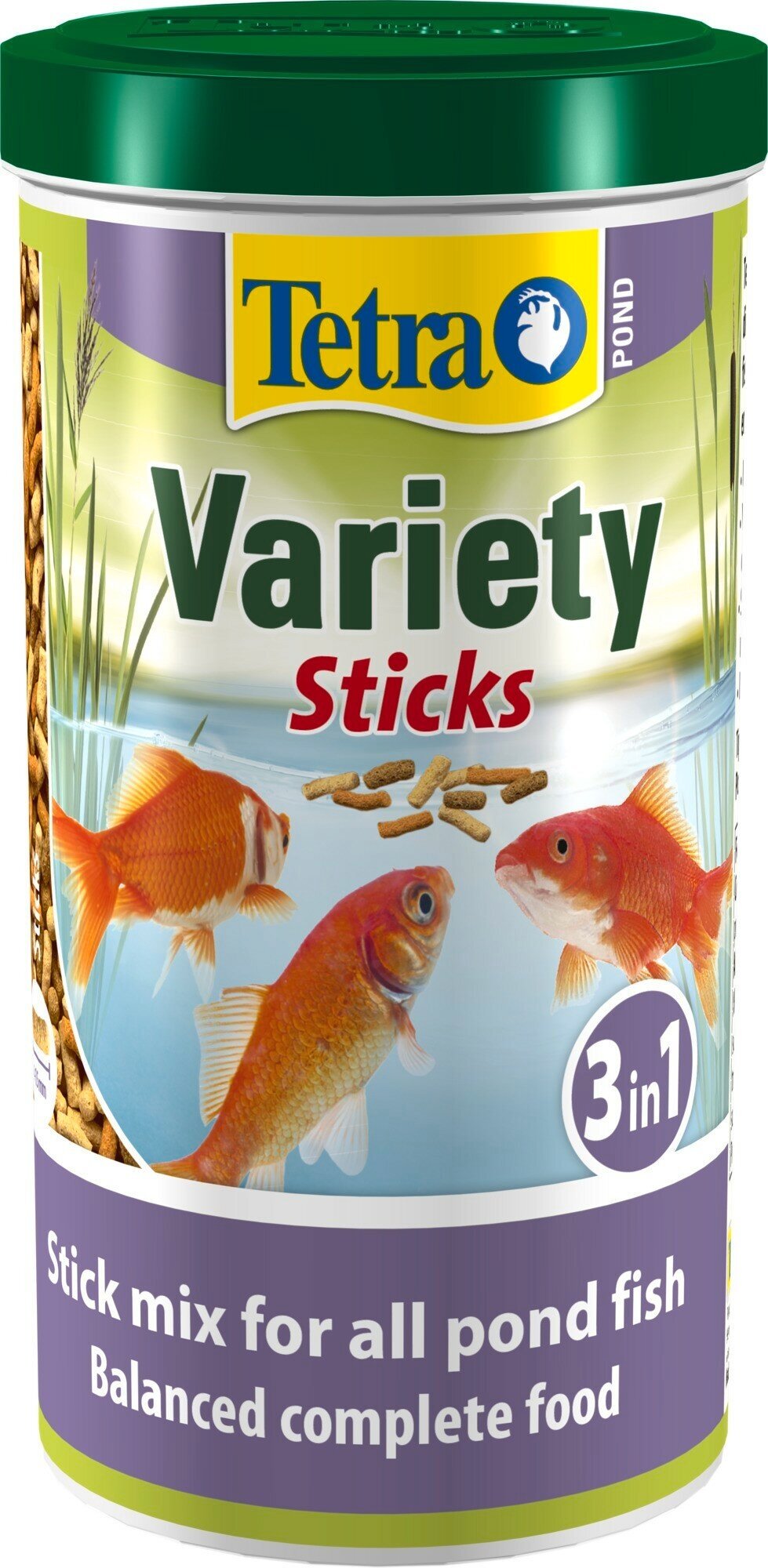 Корм Tetra Pond Variety Sticks 1 л, смесь из 3-х видов палочек для всех видов прудовых рыб - фотография № 1