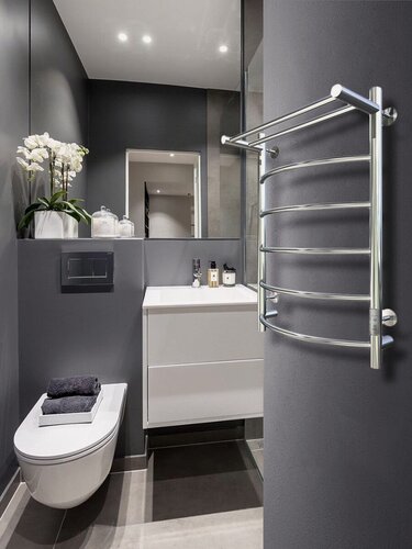 Изображение товара Полотенцесушитель электрический Тругор 554х800мм форма лесенка 5 перекладин универсальное подключение