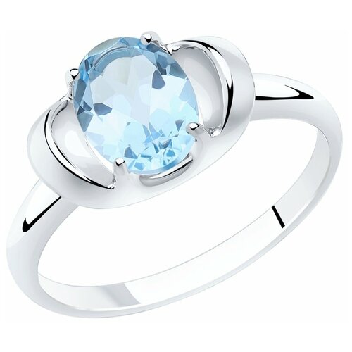 фото Diamant кольцо из серебра с топазом 94-310-00760-1, размер 18.5